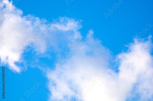 Blue sky with clouds background  texture
