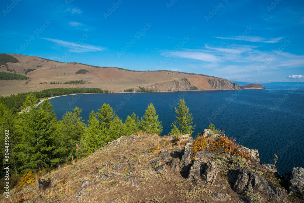 View of the Ludar bay. Northern Baikal