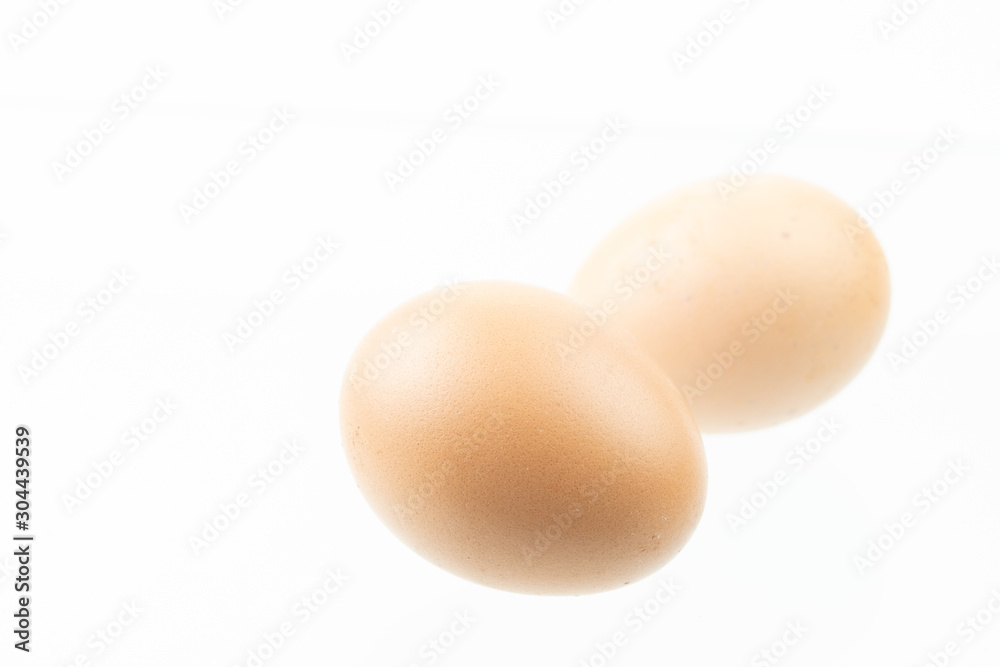 Eggs that are isolated on a white background Eggs that are isolated on a white background