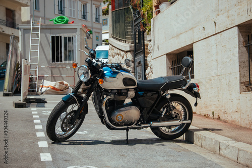 Motorbike, Bike, traditional two wheels transport in Europe, Monaco City
