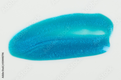 Blue sparkle paint stroke