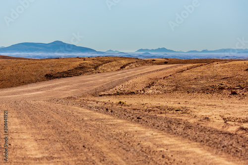 Beautiful landscape and roads of Namibia  Africa