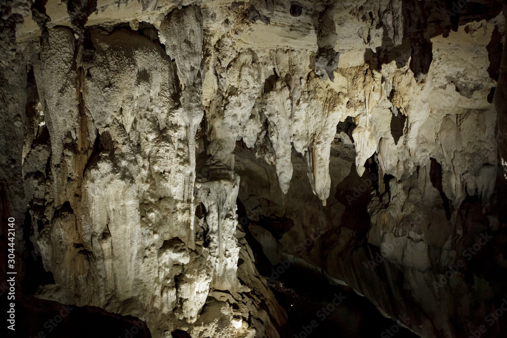 Rock formations in cave Rock formations in cave