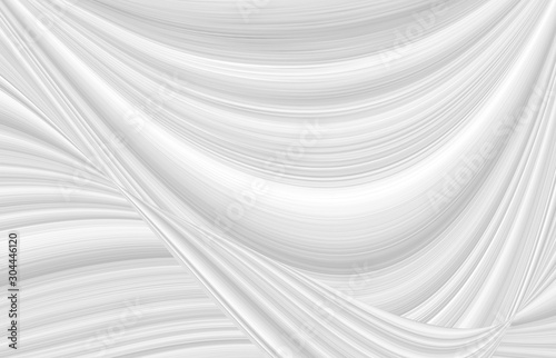 Drawing of a wave of white and gray color. Background with stains and curved lines.