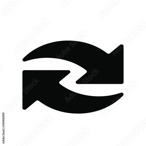Refresh,reload,repeat arrow icon. social media icon