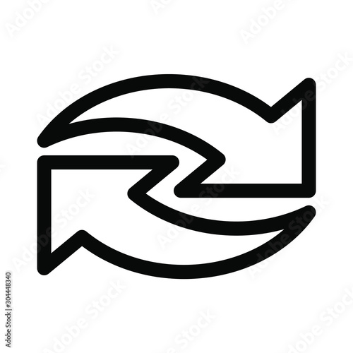 Refresh,reload,repeat arrow icon. social media icon
