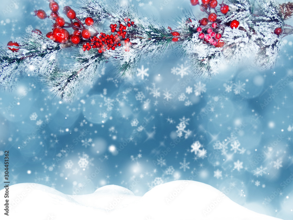 winter christmas background with snow and fir branches frame winter christmas background with snow and fir branches frame