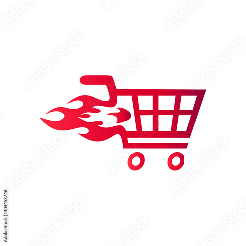 Fast Fire Cart Logo Design