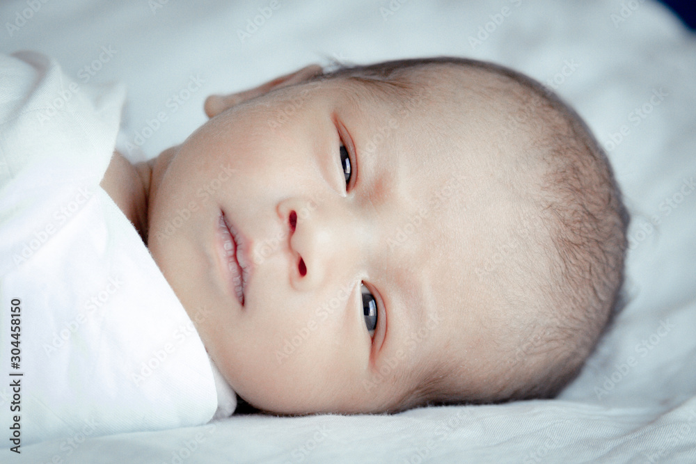 Portrait of cute Asian baby, concept create newborn, selective focus at the eyes. Portrait of cute Asian baby, concept create newborn, selective focus at the eyes.