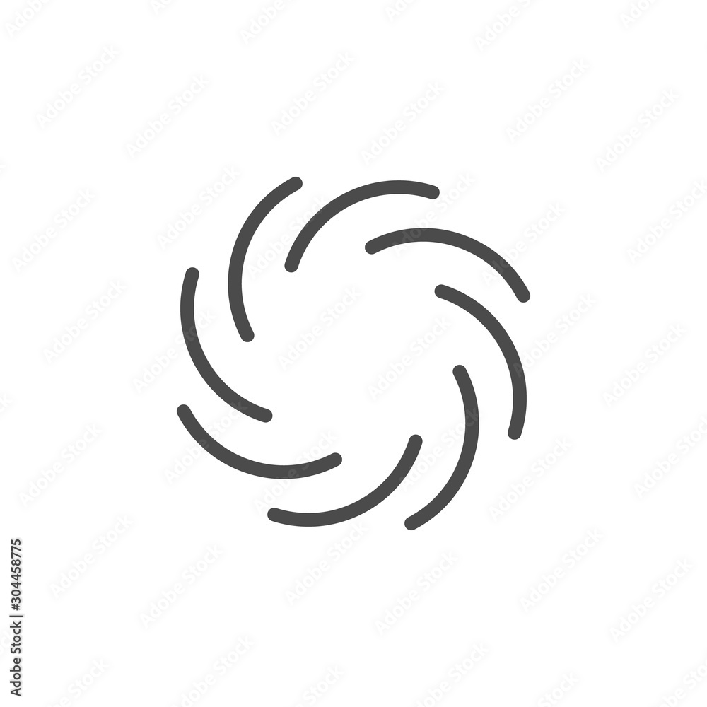 Black hole line outline icon Black hole line outline icon