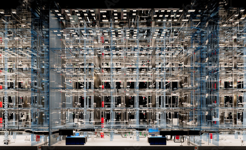 Conceptual visualization of the BIM model of the building 