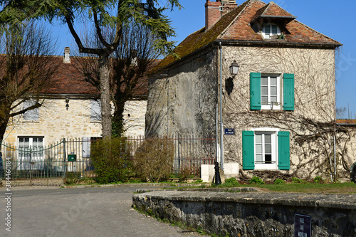 Sagy; France - march 22 2019 : the village photo