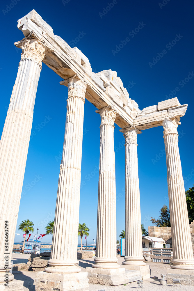 Apollon temple in old town Side, Antalya