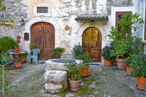 A small square in an old town of Frosinone province, Italy. © Giambattista