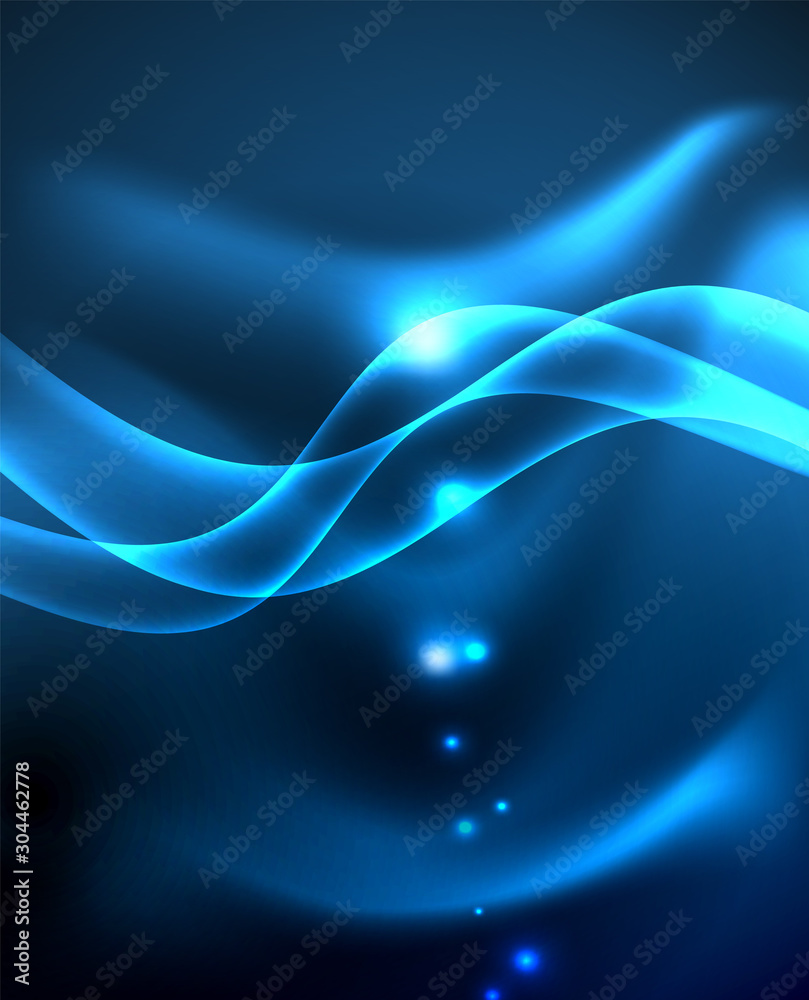Neon glowing lines, magic energy space light concept, abstract background wallpaper design Neon glowing lines, magic energy space light concept, abstract background wallpaper design