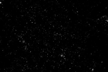 Christmas background, white snow on black background for edit photo.