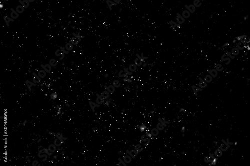 Christmas background  white snow on black background for edit photo.