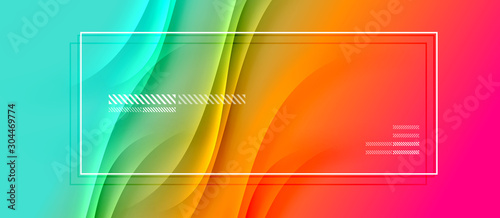 Trendy simple fluid color gradient abstract background with dynamic wave shadow line effect. Vector Illustration For Wallpaper, Banner, Background, Card, Book Illustration, landing page