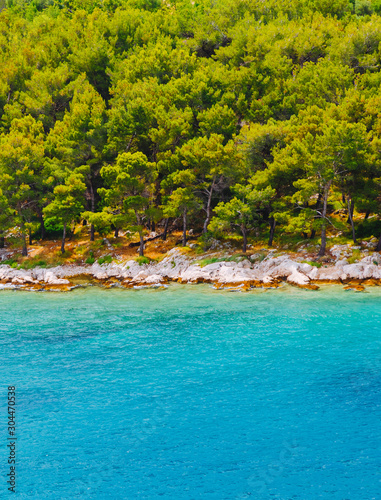 Splendid seascape of lagoon near Tribunj village. Location Dalmatia region, Croatia, Europe. © Leonid Tit