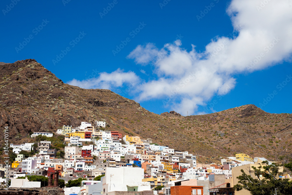 Beautiful smal city San Andres in Tenerife