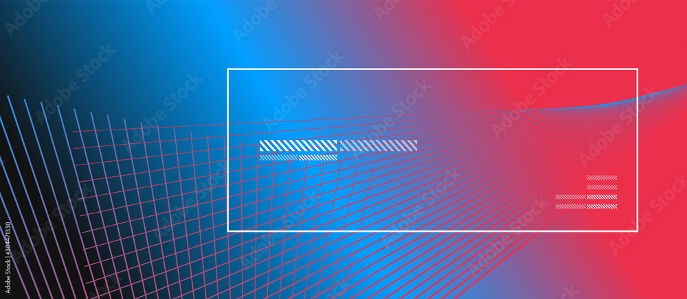 Wave lines with blend effect on fluid gradient, abstract background colorful liquid poster. Vector Illustration For Wallpaper, Banner, Background, Card, Book Illustration, landing page