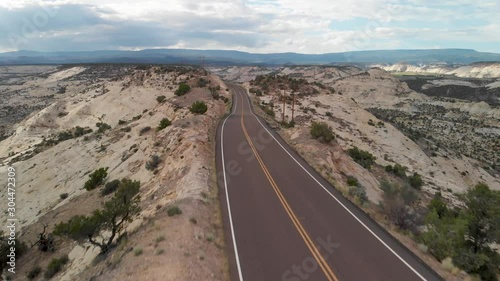 Aerial view on Utah Scenic Byway 12 - Grand Staircase-Escalante National Monument, Utah, USA photo