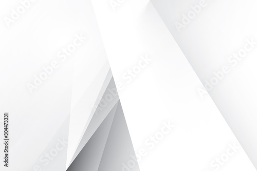 Abstract geometric white and gray color background. Vector, illustration.	