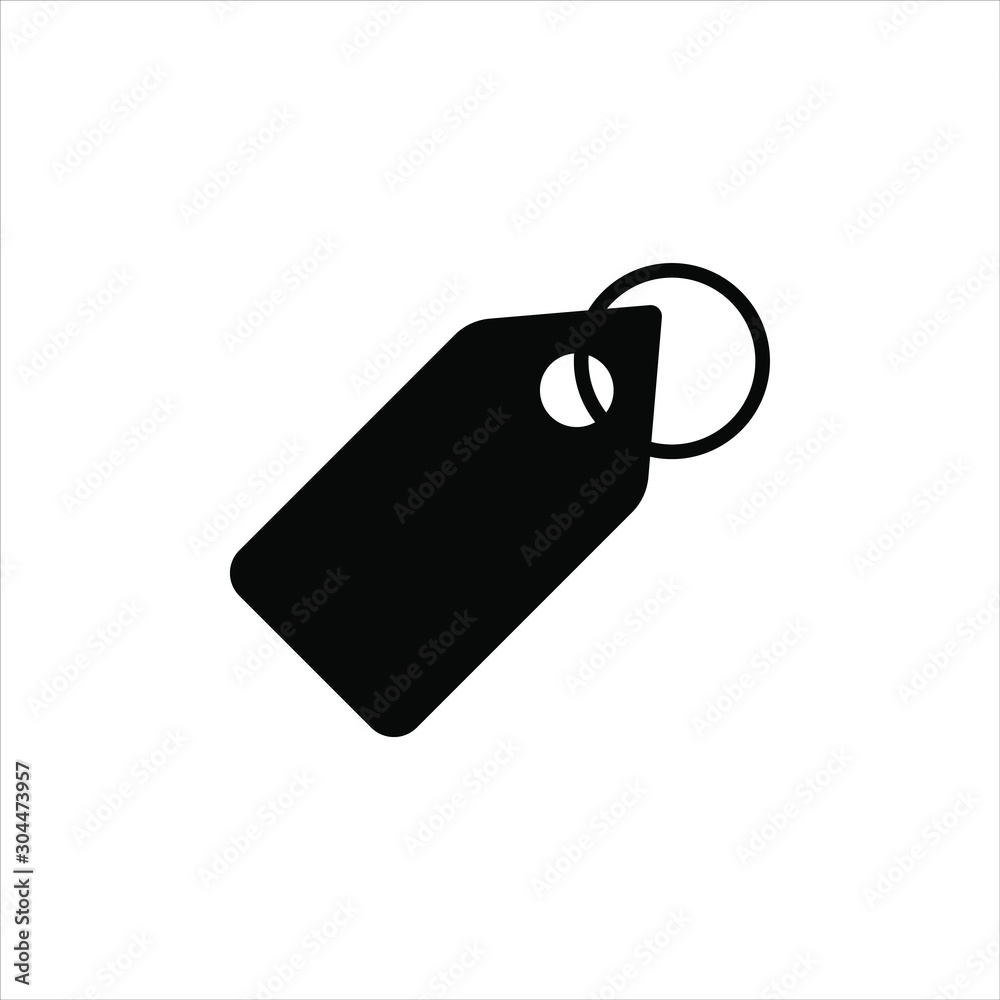 Fototapeta premium blank price tag isolated on white background