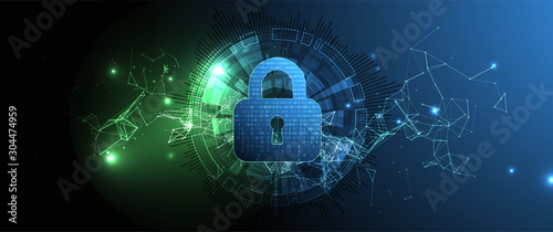 Protection background. Technology security, encode and decrypt.