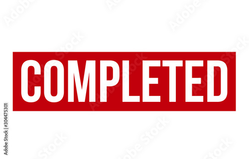Completed Rubber Stamp. Completed Rubber Stamp Seal Vector Illustration – Vector