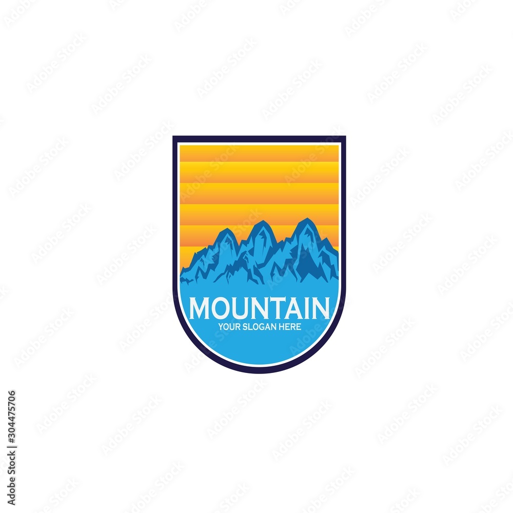 Fototapeta premium Mountain icon Logo Template