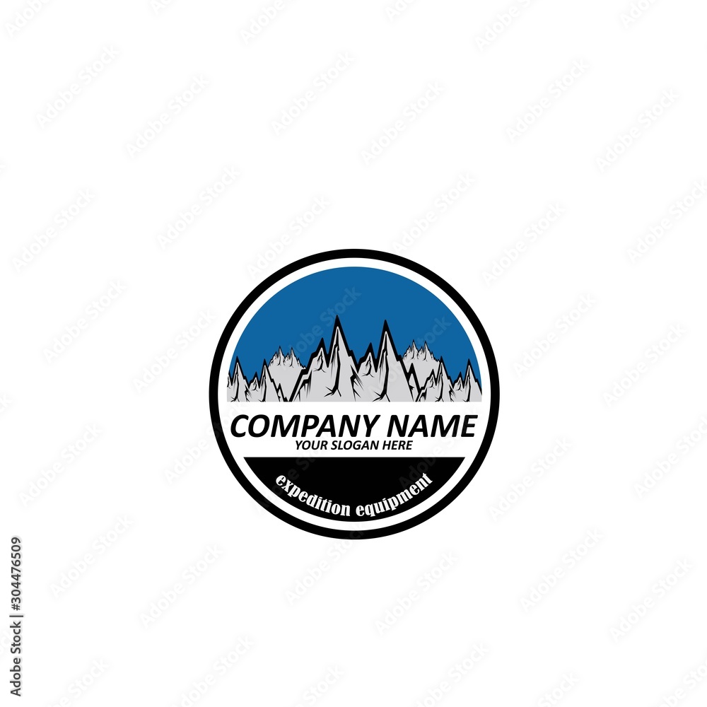 Obraz premium Mountain icon Logo Template