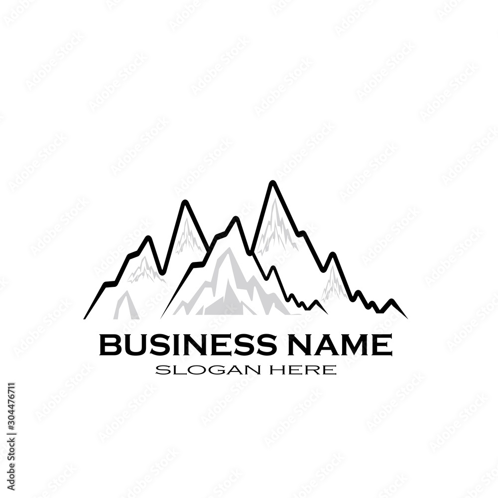 Mountain icon Logo Template Mountain icon Logo Template