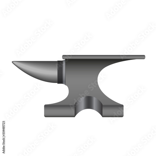 Vintage Blacksmith Tool Anvil Symbol For Logo Design