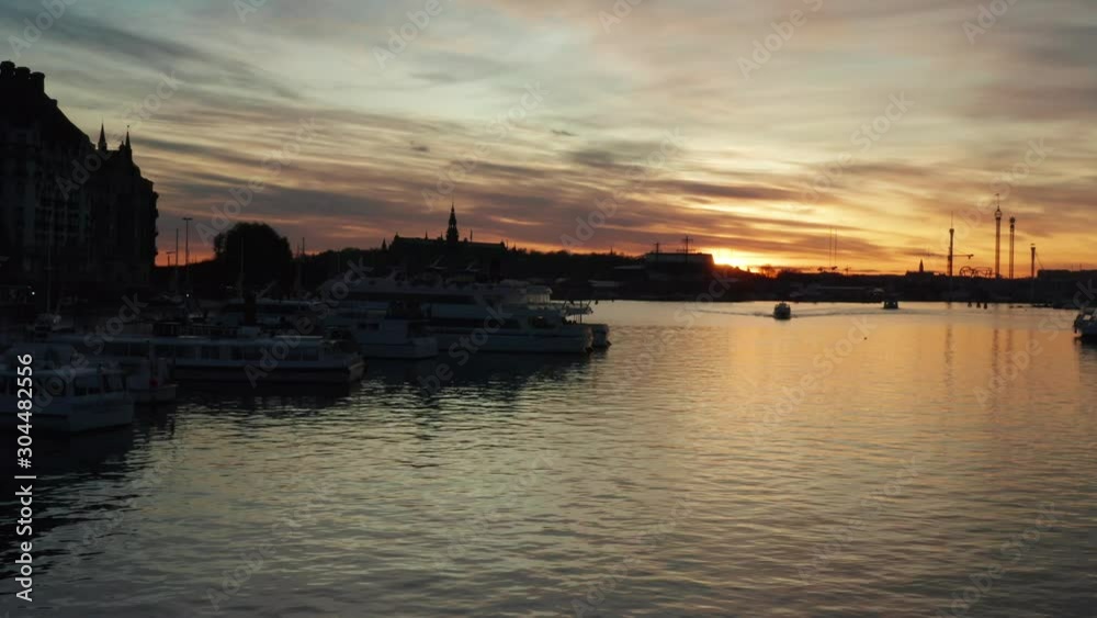 Nybroviken Stockholm in Dusk
