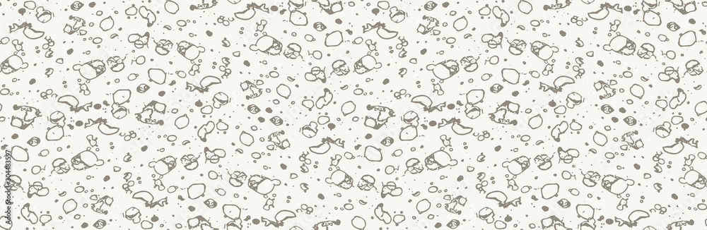 Gritty Pebble Flecks Irregular Border Texture. Random Sand Floor Marks Background. For Seamless Natural Stone Grit Edging Trim Mottled Monochrome Organic for Irregular Speckle Banner in Vector EPS10