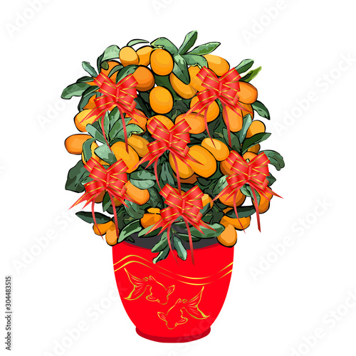 Mandarin Tree for Chinese New Year