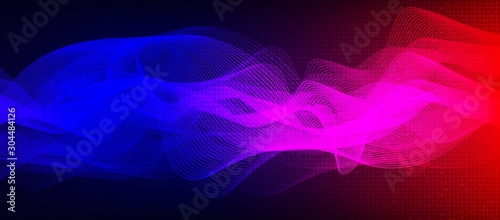 Colorful Digital Sound Wave Background,technology and earthquake wave diagram concept,design for music studio and science,Vector Illustration.