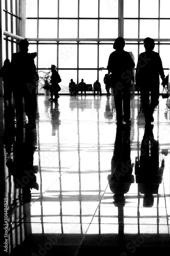 Print People silhouettes go to work in the office