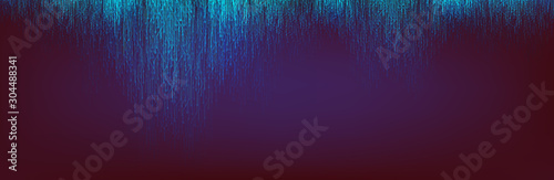Abstract Blue Light Circuit Microchip Technology on Dark Purple Future Background,Hi-tech Digital Sound wave and Studio Concept design,Vector illustration.