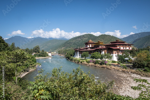 Punakha Dzong Fortness in Bhutan