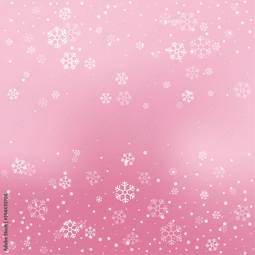 Christmas winter red background with falling snow and snowflakes. Vector Illustration. Christmas winter red background with falling snow and snowflakes. Vector Illustration.