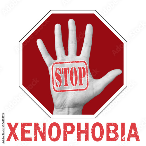 Stop xenophobia conceptual illustration photo