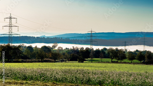 Morgennebel in Neunkirchen im Odenwald © Michael