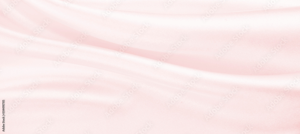 Pink satin and silk fabric for backgrounds - obrazy, fototapety, plakaty 