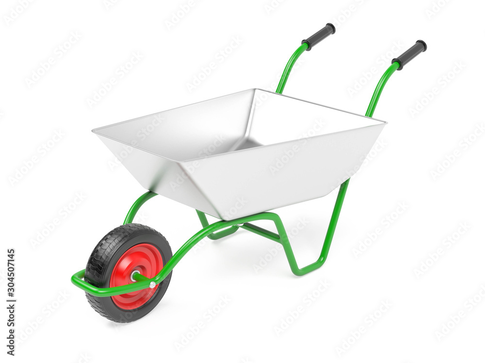 Garden barrow on one wheel Garden barrow on one wheel