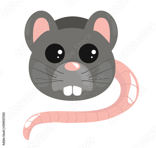 Cute cartoon rat