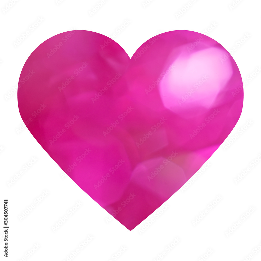 pink heart with bokeh pink heart with bokeh