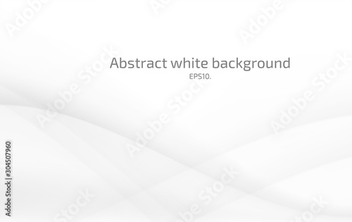 Vector white curve background with gray gradation
