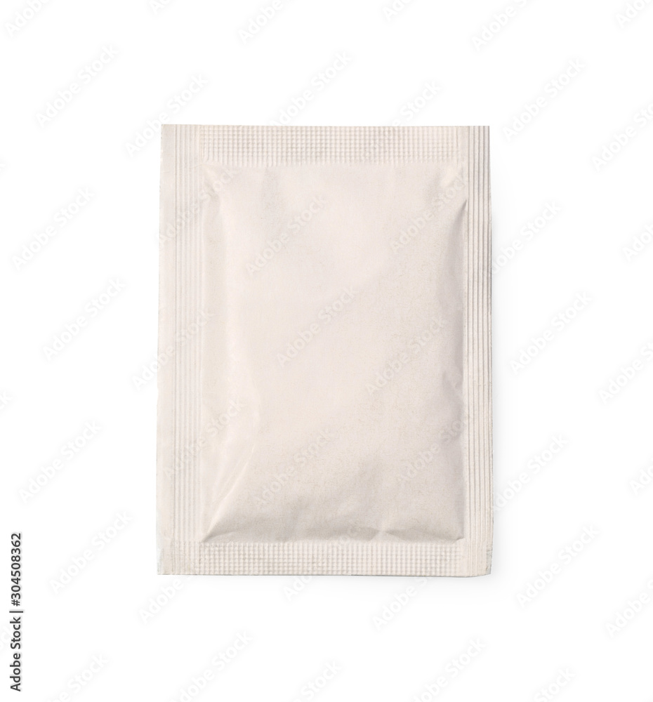 Small sugar packets isolated Small sugar packets isolated
